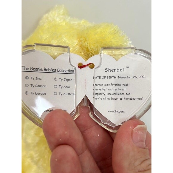 Ty Beanie Babies Sherbet The Bear - Picture 3 of 7